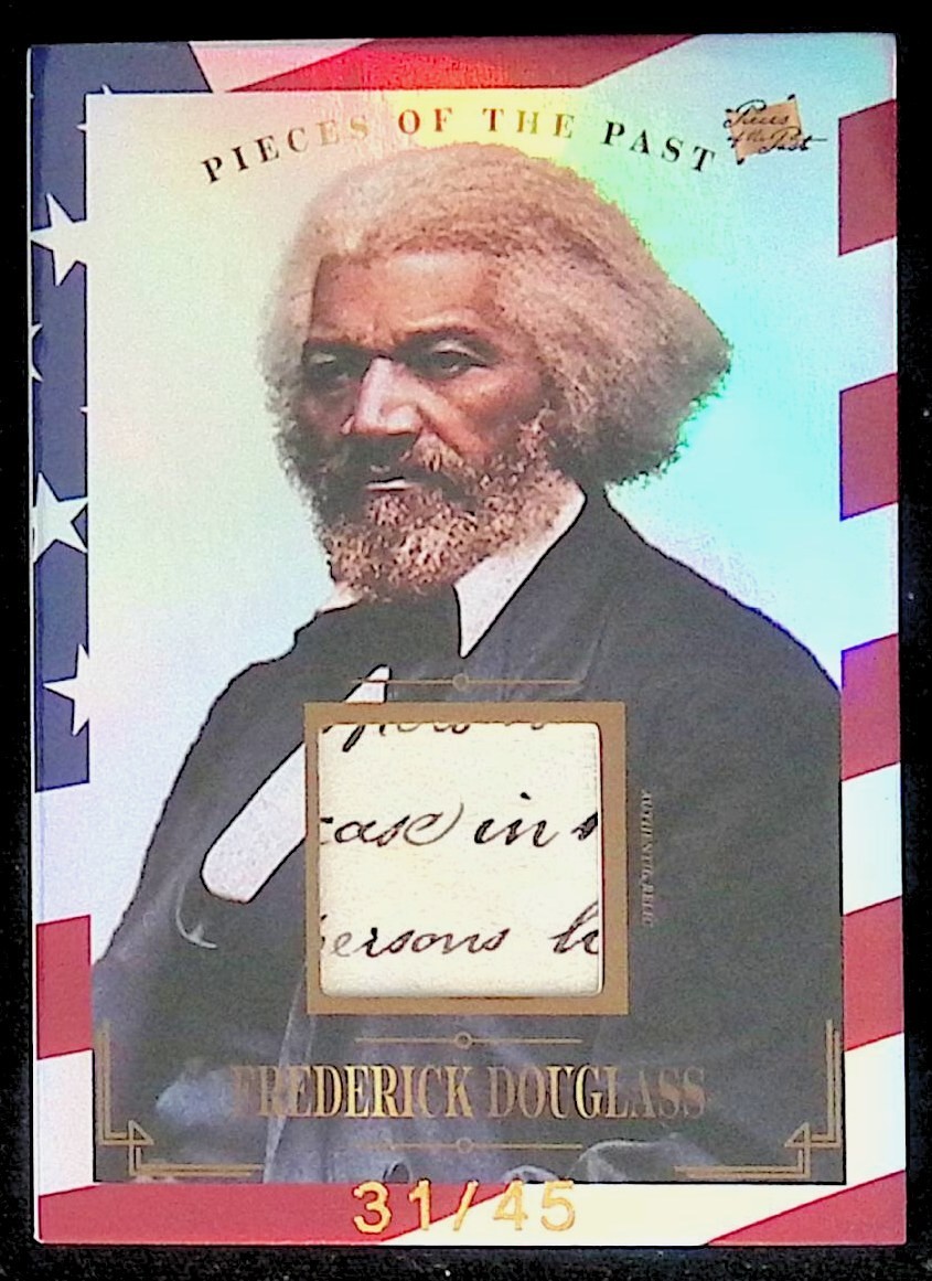 Frederick Douglass #71 * Red White and Blue * Written Relic /45 - 2023 Pieces