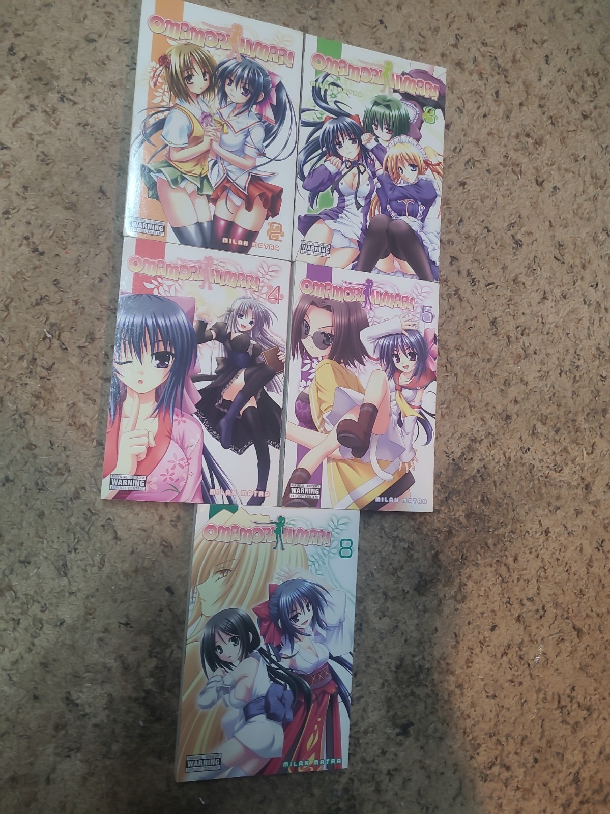 Omamori Himari Vol. 2-5 And 8 Manga Lot Softcover by Milan Matra Yen Press