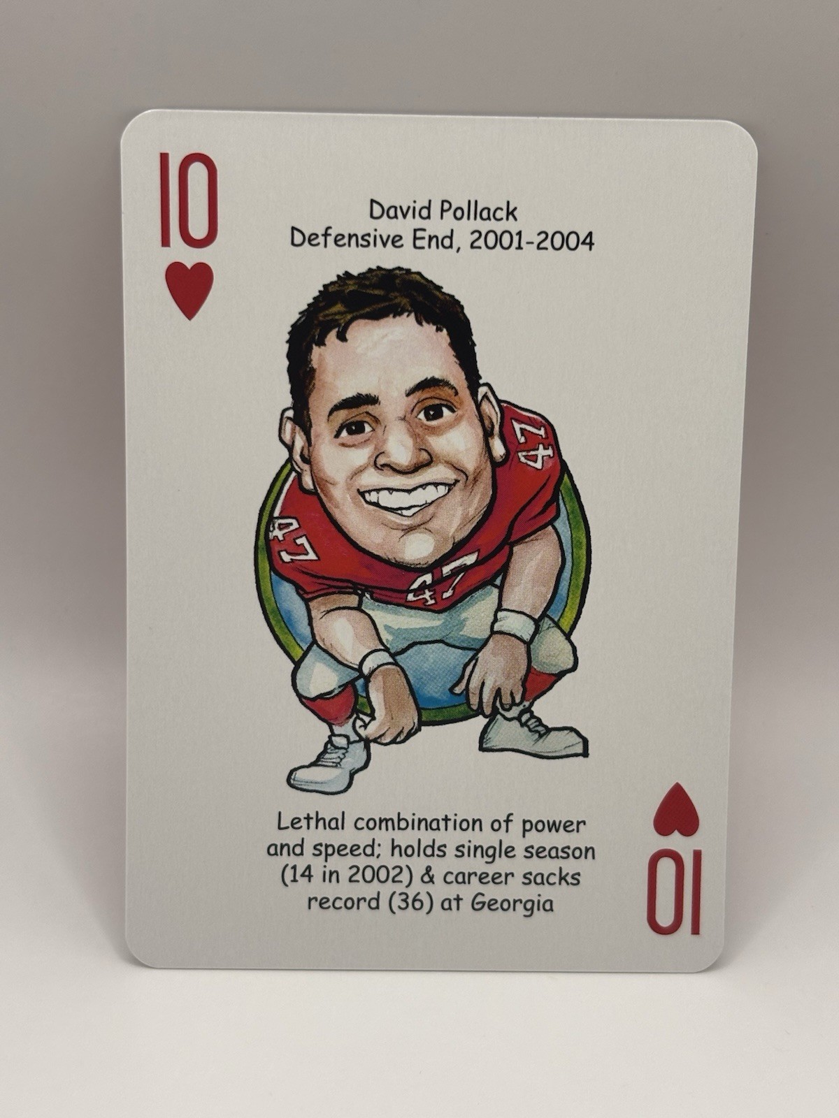 David Pollack Georgia Football Hero Decks Playing Card NM