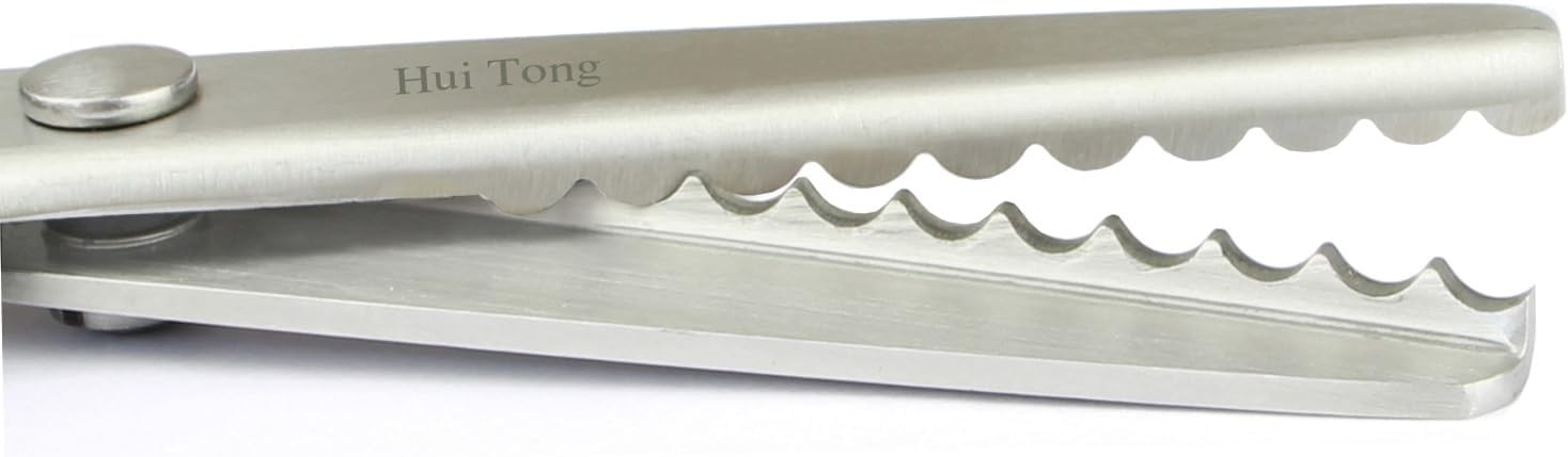 Fabric Pinking Shears Scalloped 7mm Stainless Steel Craft Sewing Scissors