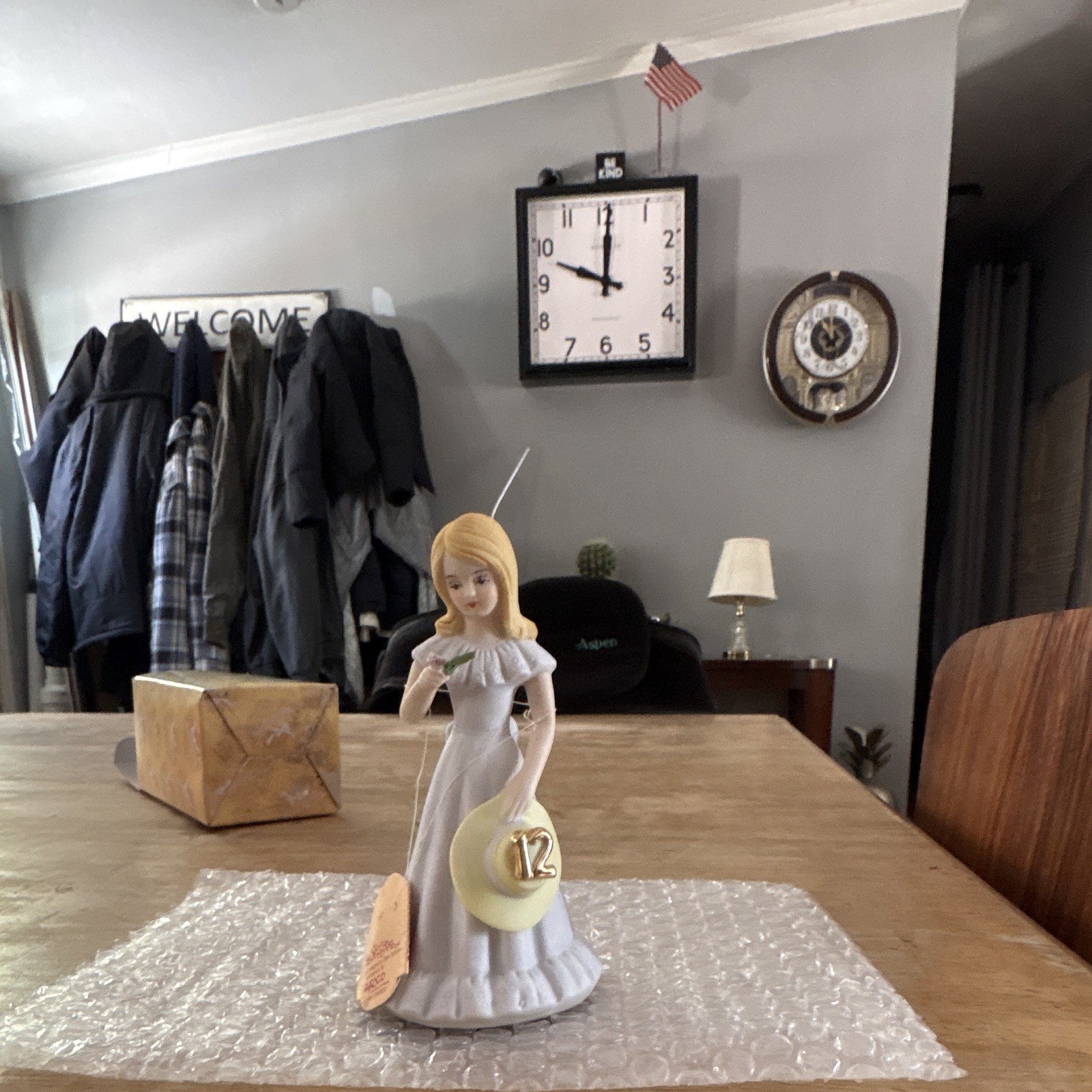 Growing Up Girl figurine Blonde 12th Birthday Boxed