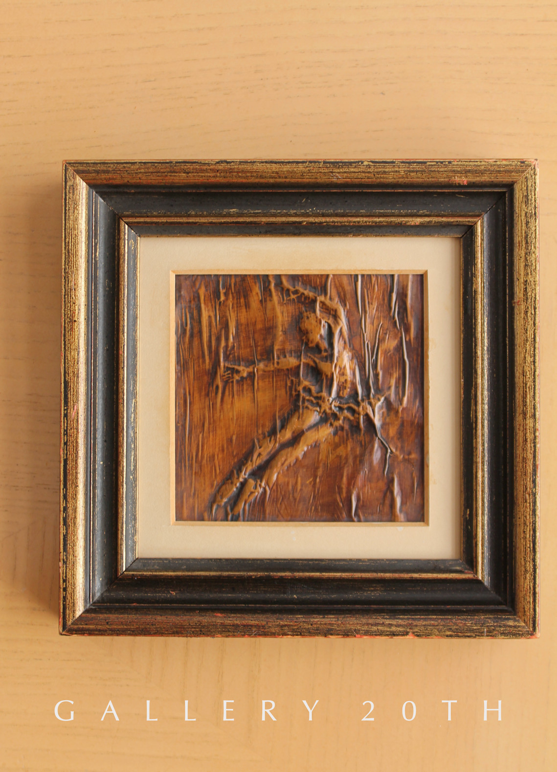HAUNTING HAMMERED COPPER BALLERINA GIRL WALL ART ORIG MCM 50S 60S MID CENTURY