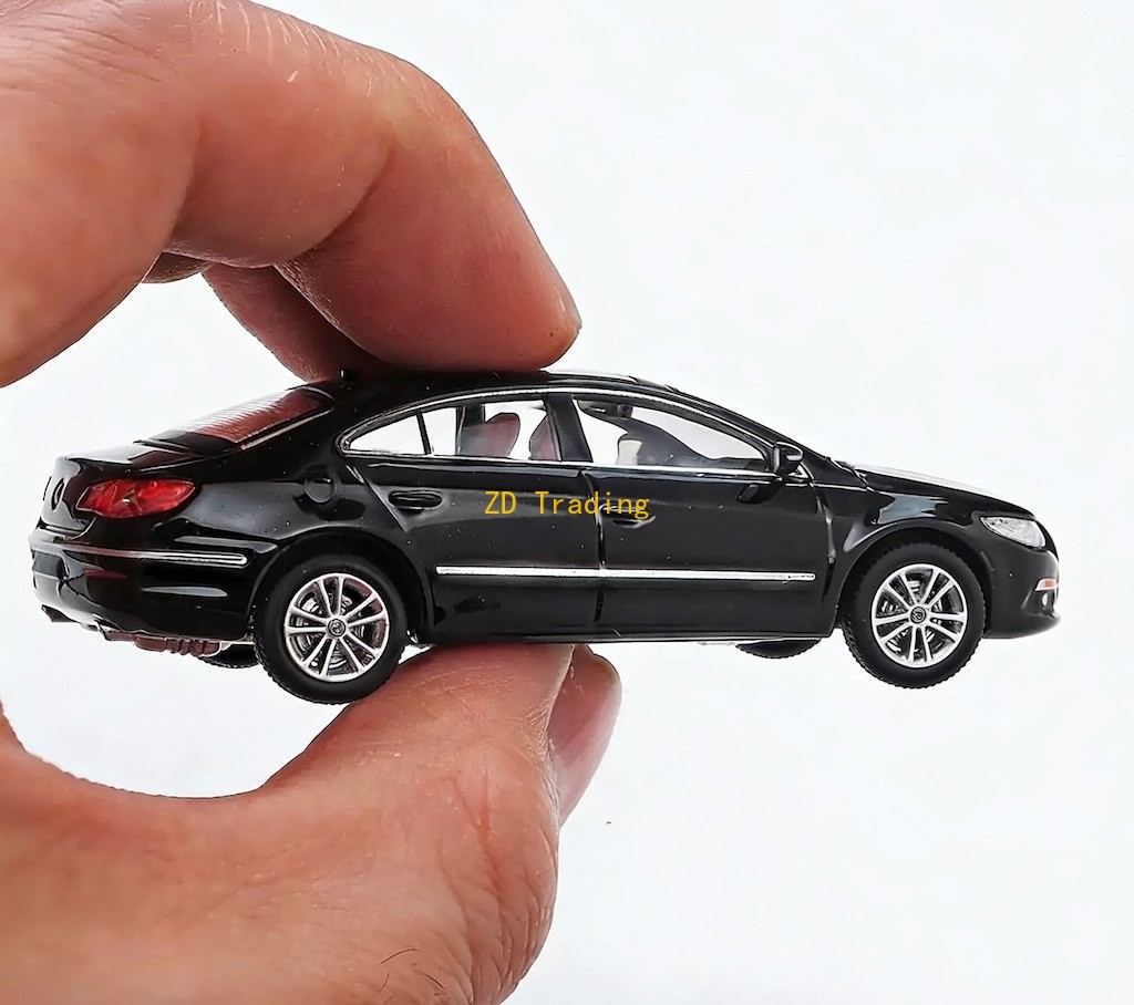 SC 1:64 Black CC Sedan Sports Model Diecast Metal Car High-quality Collection