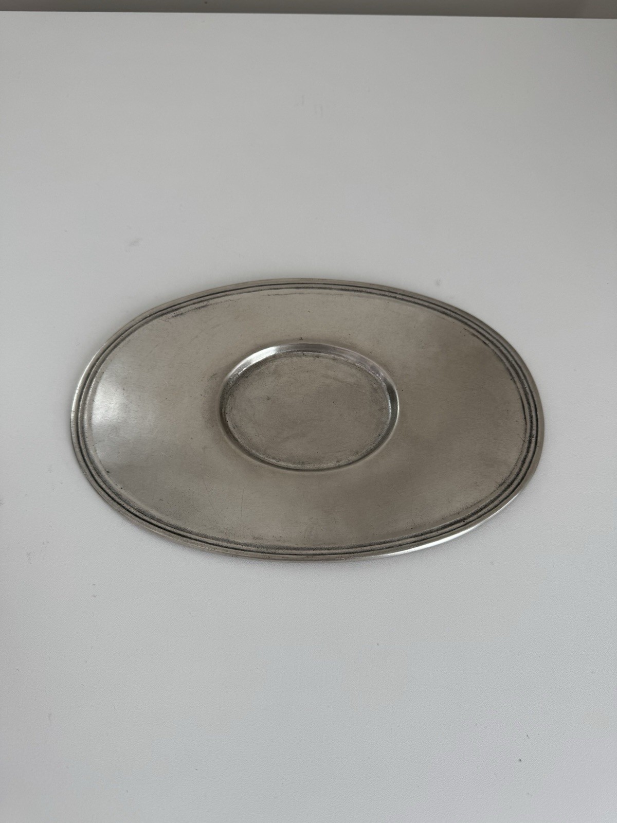 Arte Italica Pewter Gravy Boat Tray
