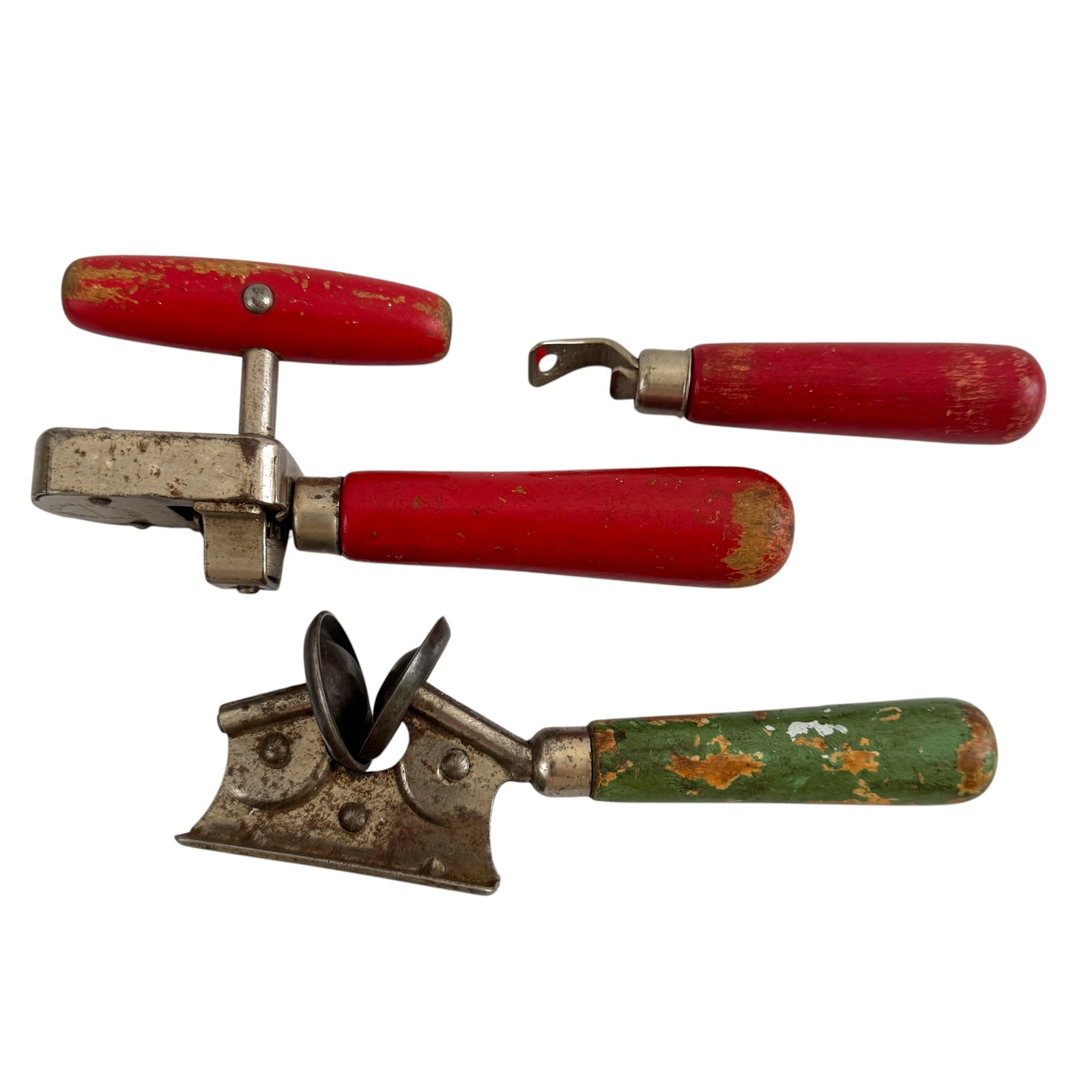 3x Vintage Edlund Can & Bottle Opener LOT Junior, Sure Sharp No.3, Opener