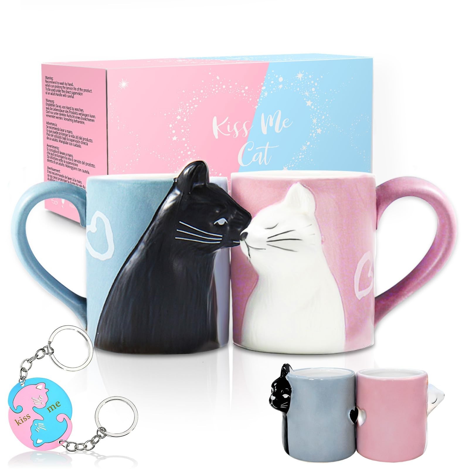 Couple Gifts Cute Kissing Cat Mug Matching Couples Stuff Ceramic Coffee Mugs ... Couple Gifts Cute Kissing Cat Mug Matching Couples Stuff Ceramic Coffee Mugs ...