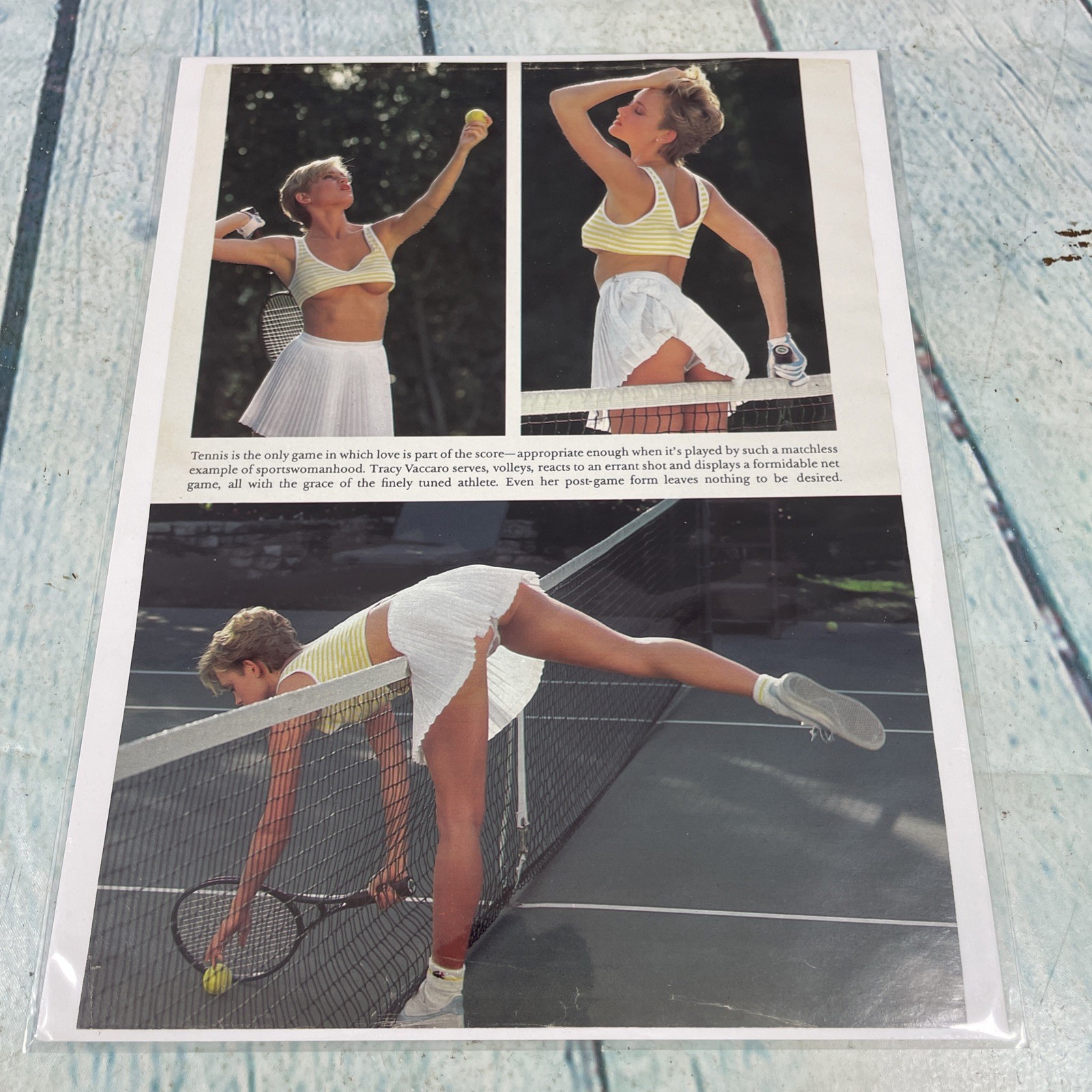 1986 Sexy Lady Legs Hot Body Tennis Vtg Print Ad/Poster Pinup Art Magazine Page