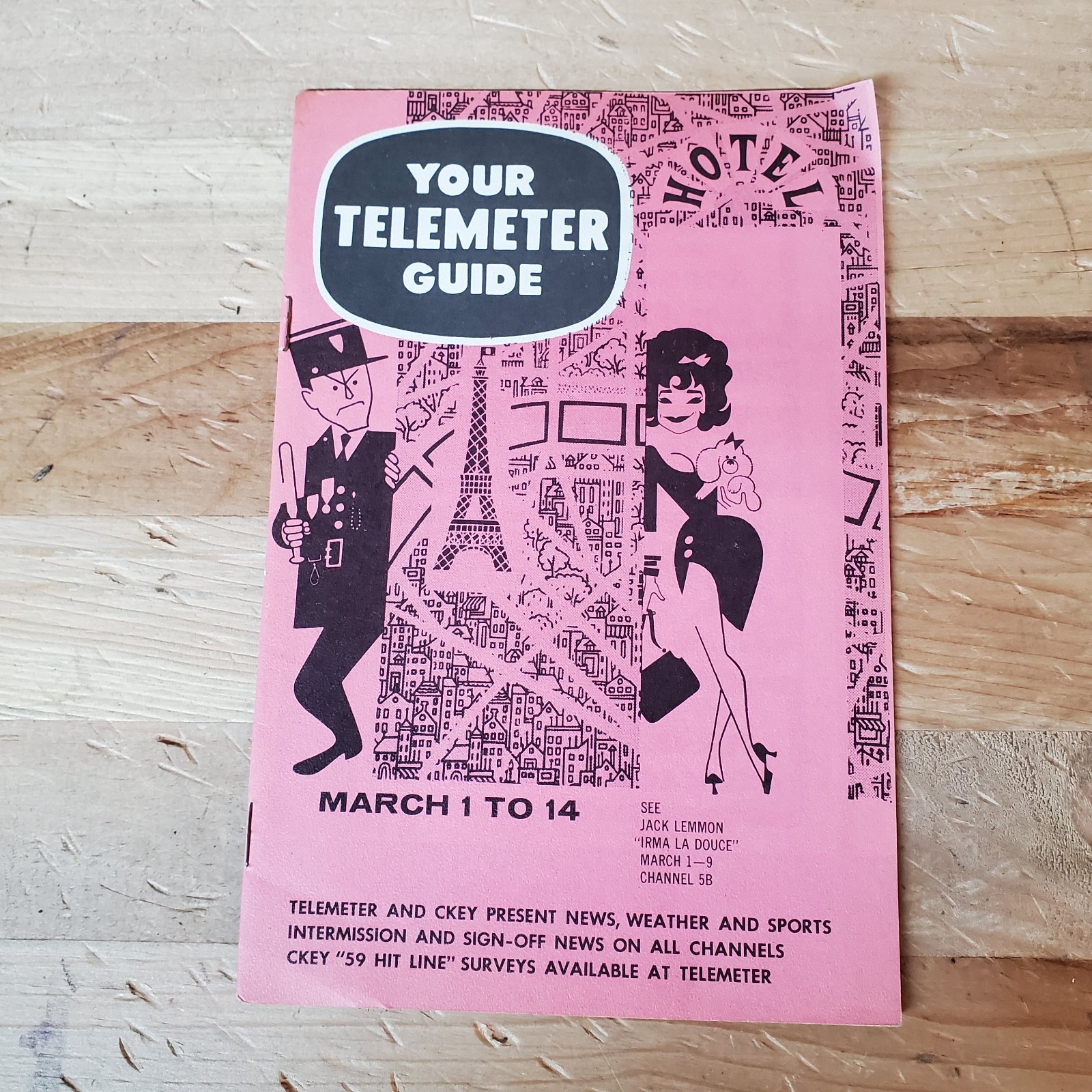 Vintage 1960s Your Telemeter Guide Booklet Early Coin Pay TV Ephemera Toronto