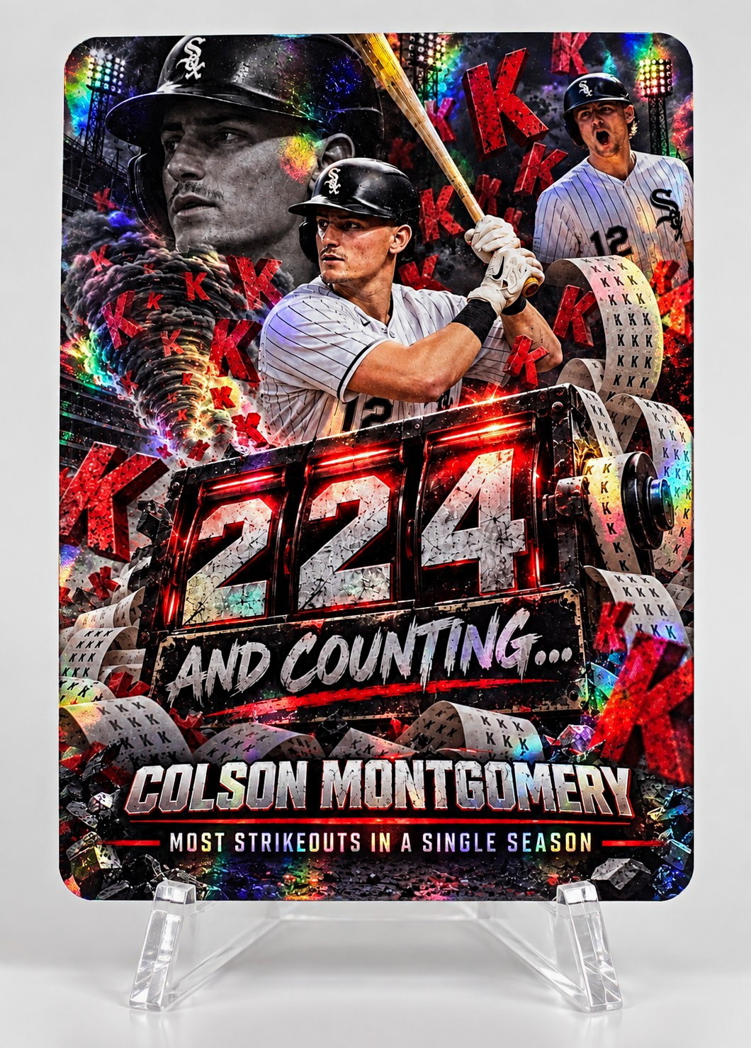 Colson Montgomery 224 And Counting Holographic Custom Fan Art Card