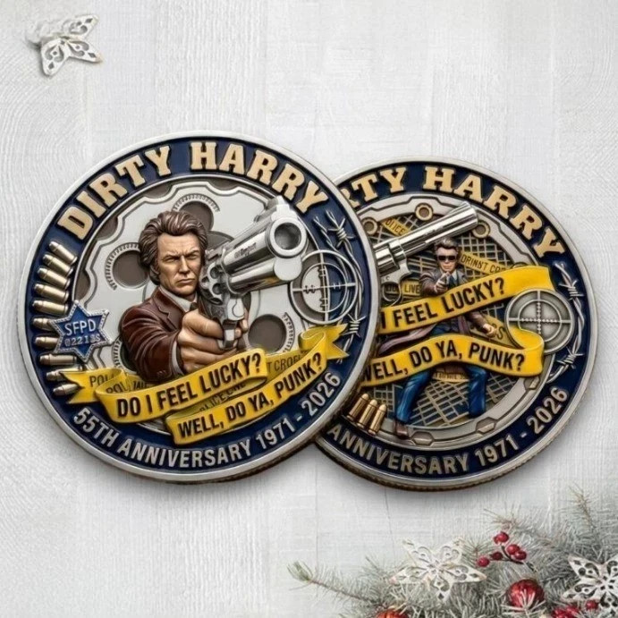 Dirty Harry Clint Eastwood 55th Anniversary 1971-2026 Commemorative Coin
