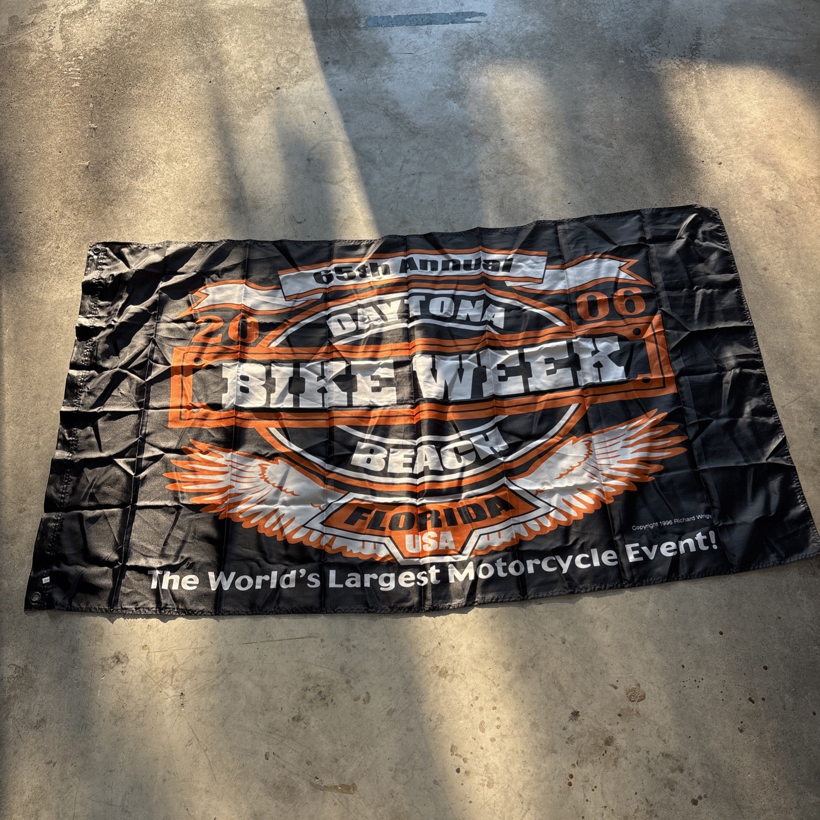 VTG 06 Daytona Bike Week Flag 65th Annual Rally 3x5 HARLEY DAVIDSON COLLECTORS VTG 06 Daytona Bike Week Flag 65th Annual Rally 3x5 HARLEY DAVIDSON COLLECTORS