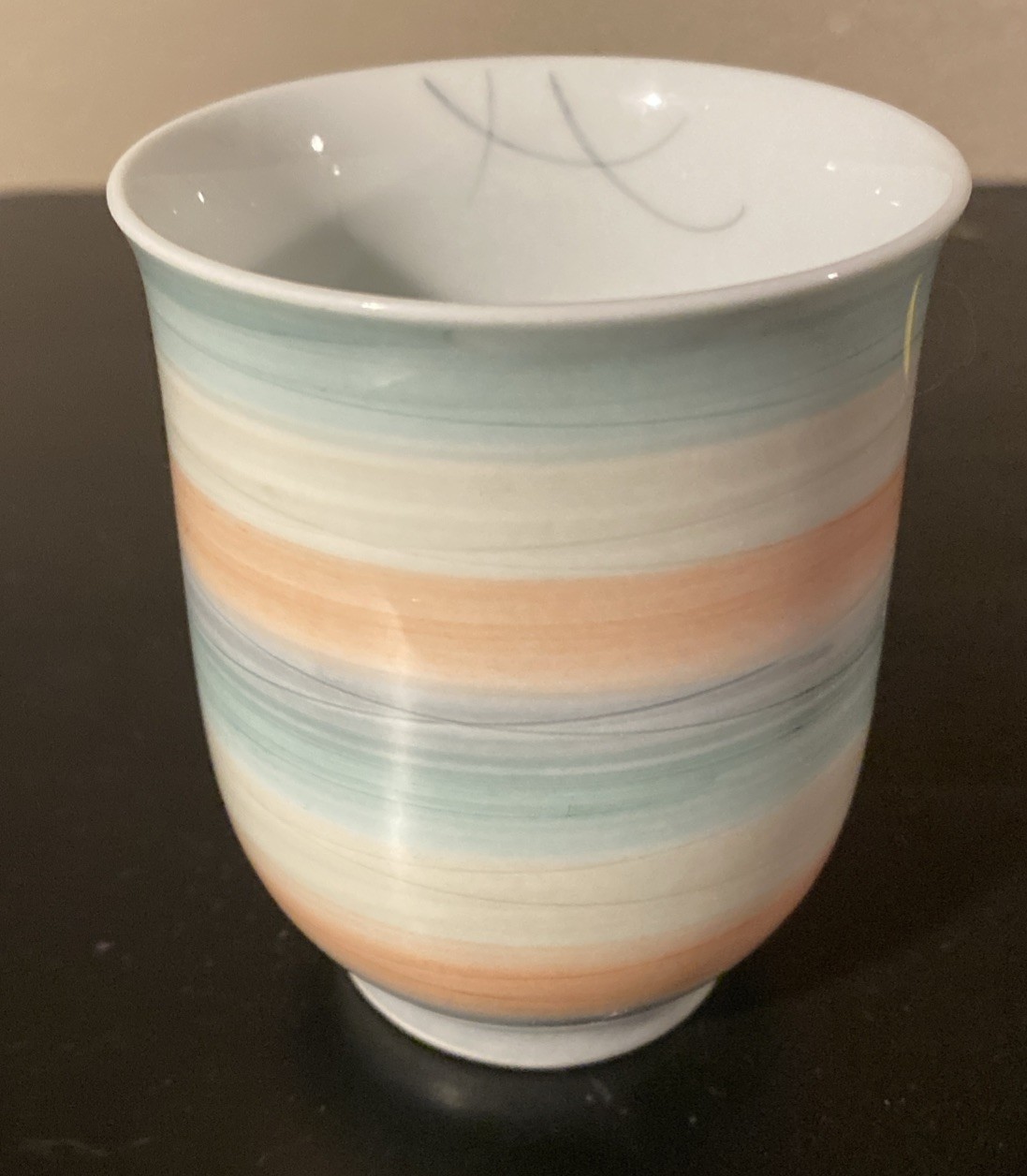 Vintage Andre Richard Indian Desert Porcelain Teacup Japan Pastel Tumbler Cup