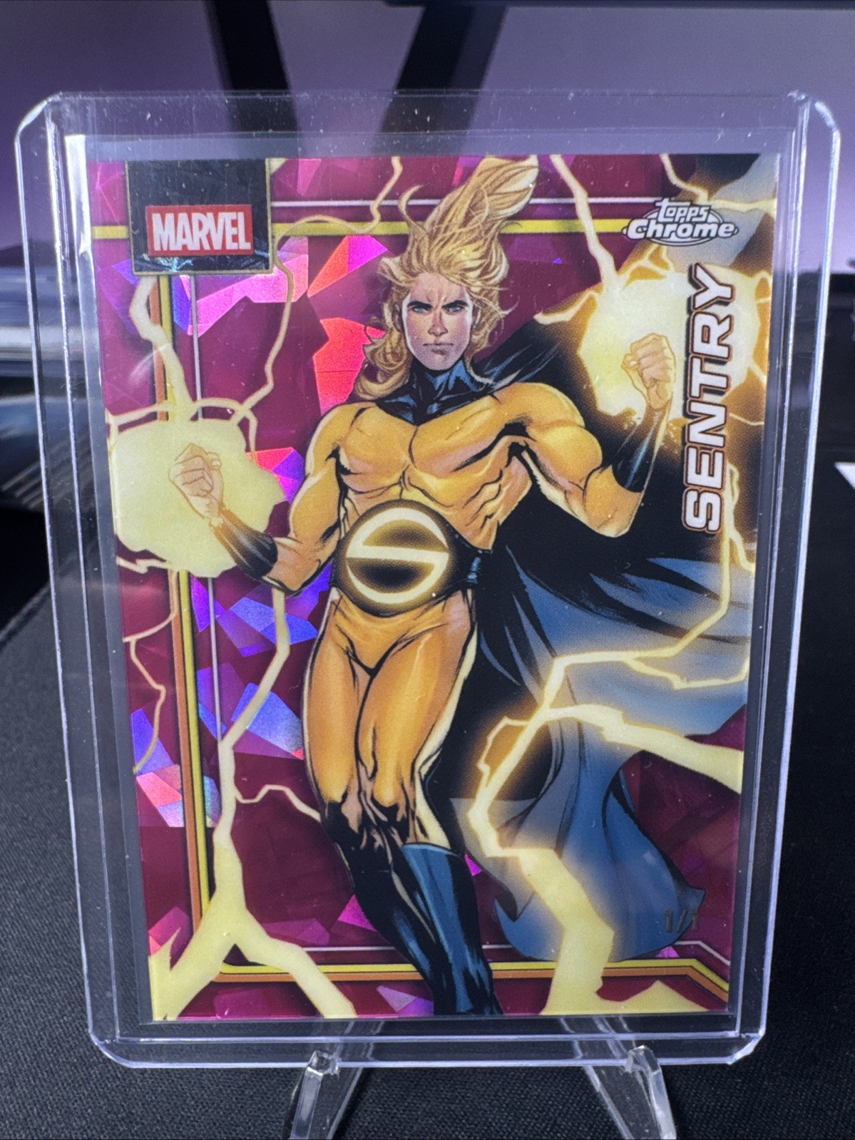 Topps Chrome Sapphire Marvel 2026 Sentry #149 Padparadscha 1/1 