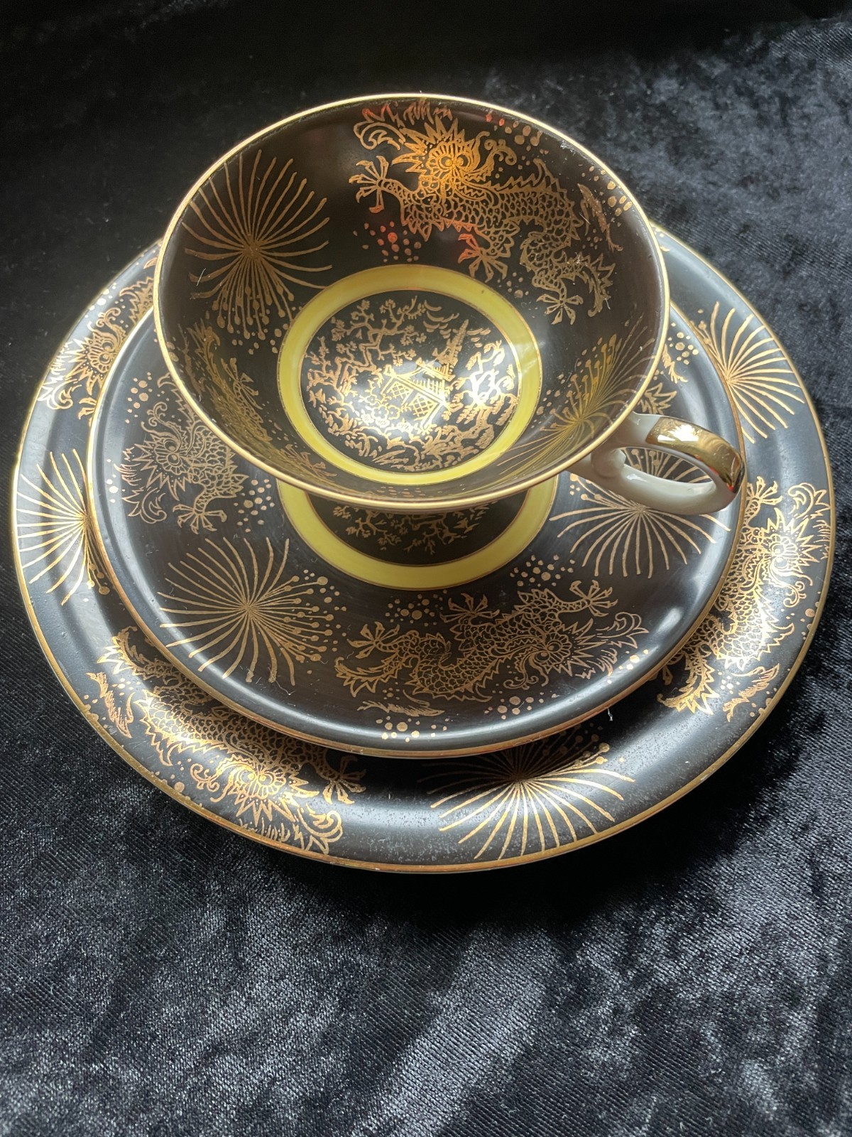 COLLECTIBLE CUP - place setting - Schirnding - Bavaria - fire gilded - display object