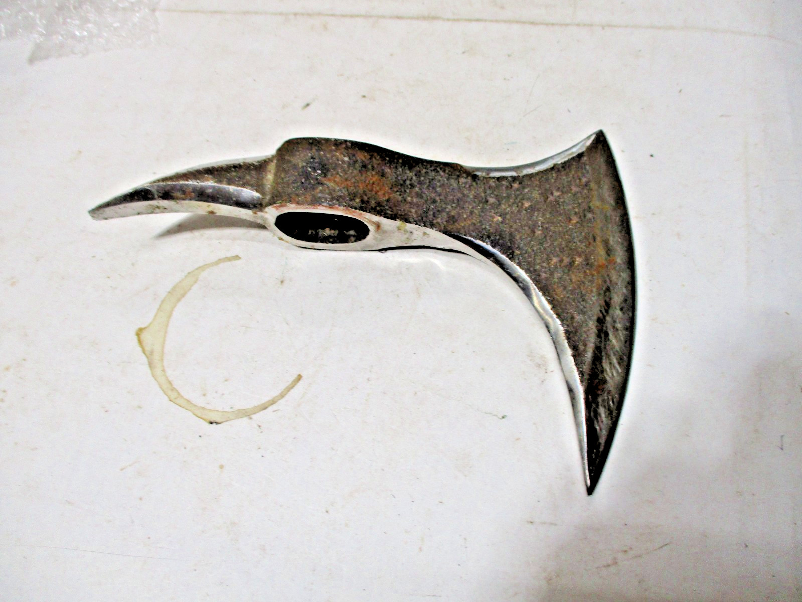 Vintage Battle Axe, Spiked Tomahawk, Fireman\'s Axe? Cool Wall Hanger 1 Lb, 4 Oz