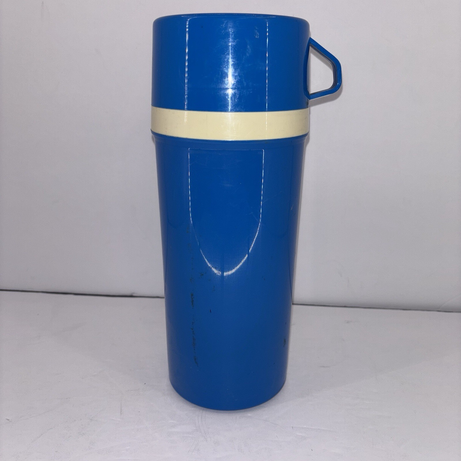 Vintage Aladdin  Blue Thermo Bottle Wide Mouth Thermos