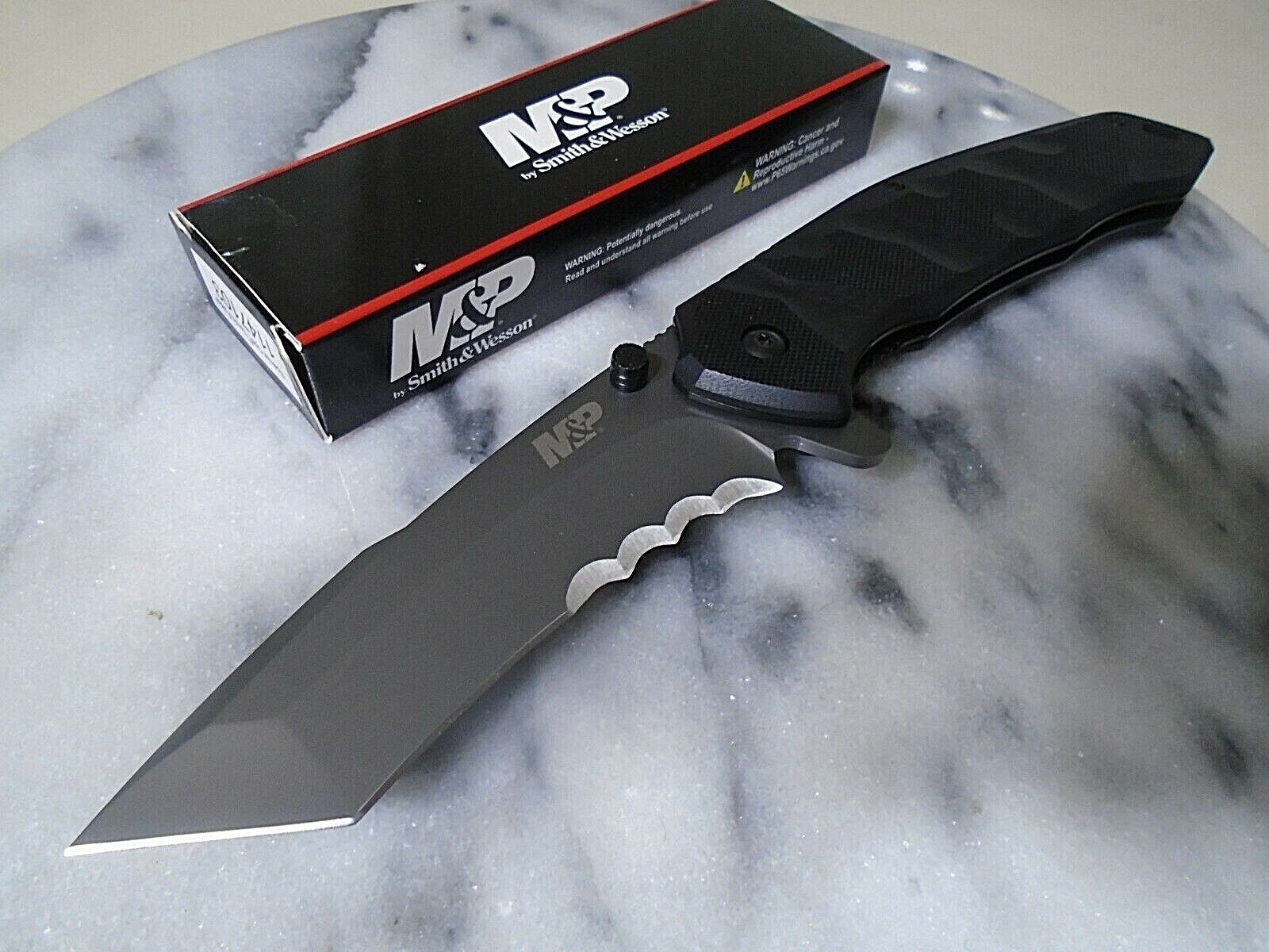 Smith & Wesson M&P Assisted Open Special Ops Tanto Pocket Knife 9Cr18MoV 9.25 Smith & Wesson M&P Assisted Open Special Ops Tanto Pocket Knife 9Cr18MoV 9.25