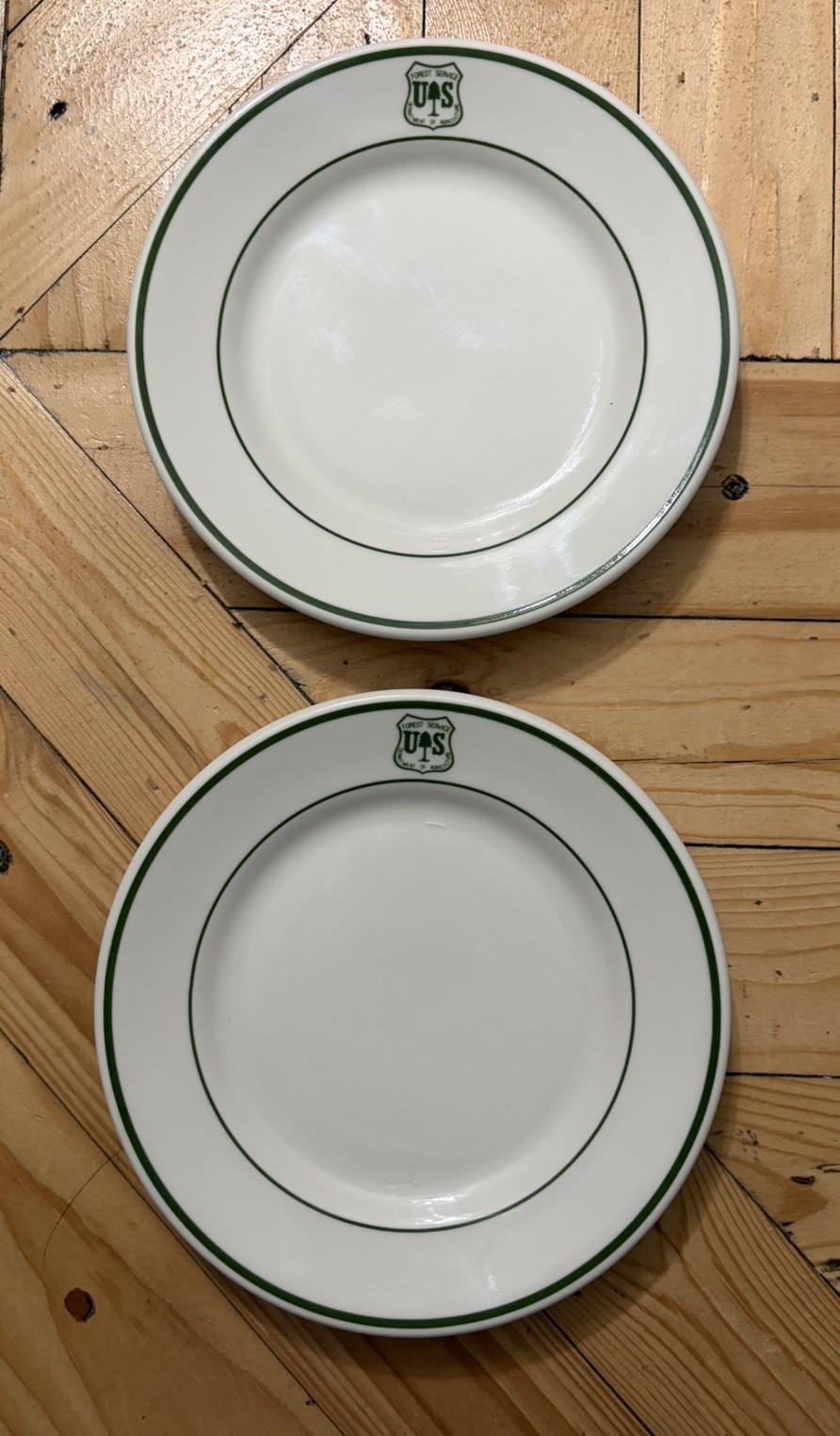 VTG US Forest Service USFS 7” Salad Plate BUFFALO CHINA excellent condition 