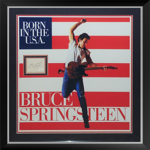 Bruce Springsteen Born in the USA 24x24 Concert Poster Deluxe Framed with Autogr