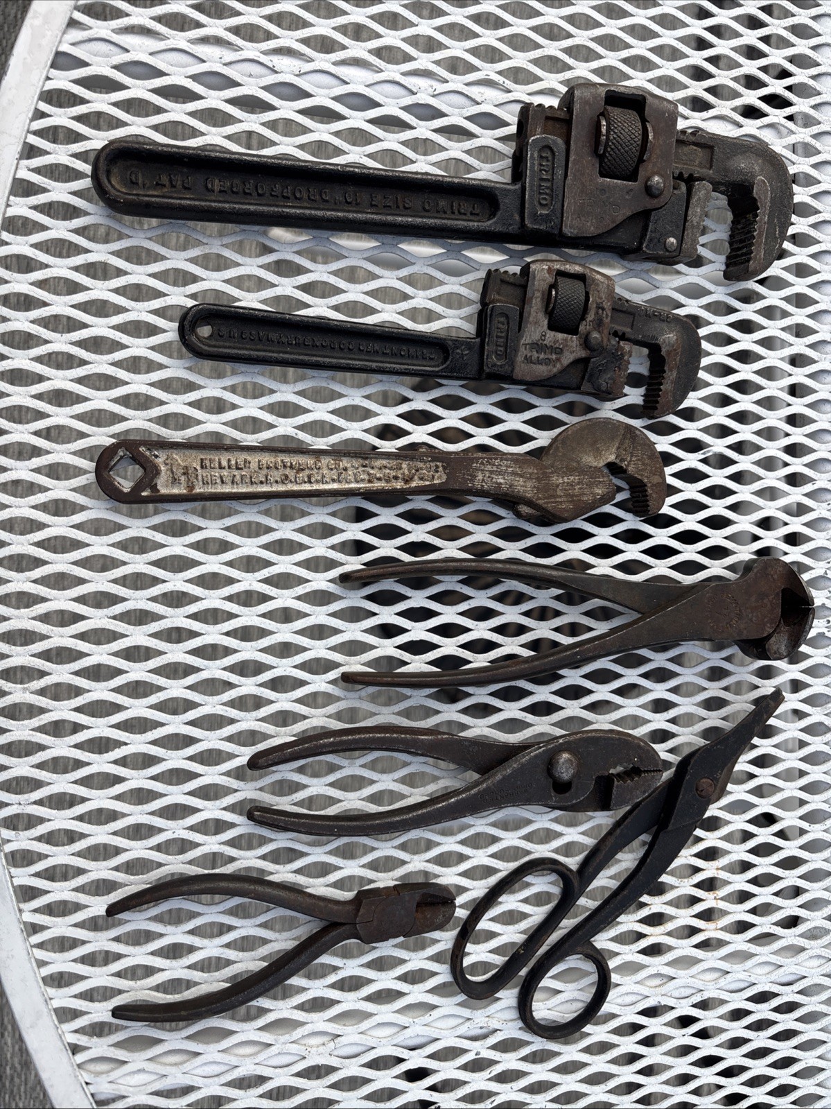 Vintage Trimont 10&8”, 8Masterrnce, 3 Pliers & Small Tin Snip - ALL Made In USA