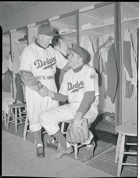 Jackie Robinson Pee Wee Reese;Double Play 1951 OLD PHOTO