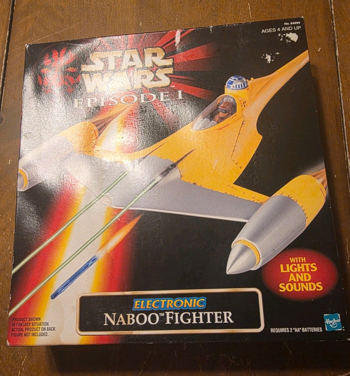 1998 Star Wars Phantom Menace EP1 Electronic NABOO FIGHTER Hasbro NIB  Vintage