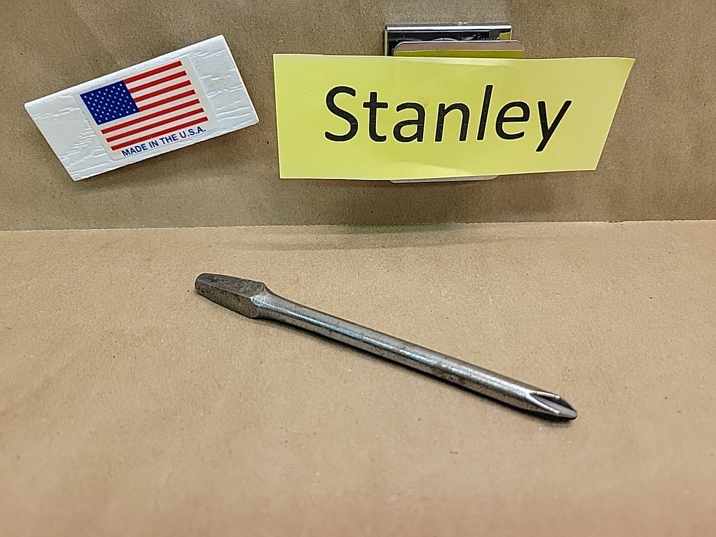 Stanley Bit Brace Screwdriver Bit Phillips Tip 64-022 262 #2 Phillips NOS USA Stanley Bit Brace Screwdriver Bit Phillips Tip 64-022 262 #2 Phillips NOS USA