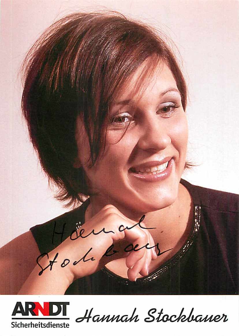 Hannah Stockbauer Autograph Card - Swimming World Champion Freestyle