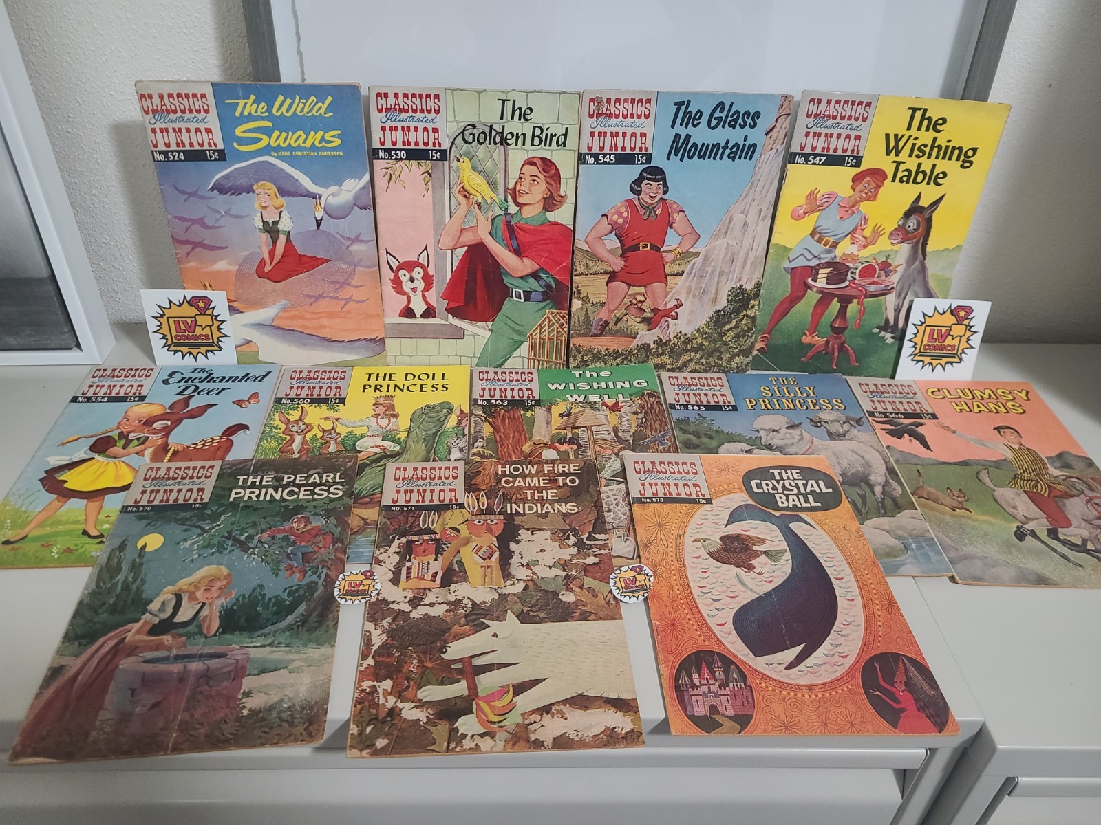 12 Vintage Classics Illustrated Junior comic books 15 cent 1950s-70s 12 Vintage Classics Illustrated Junior comic books 15 cent 1950s-70s