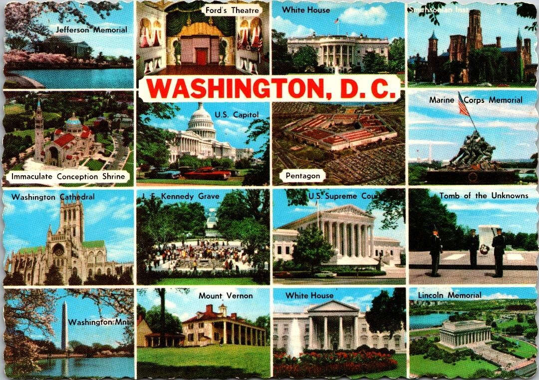Multiple Views, Historical Landmarks and Locations, Washington, D.C.