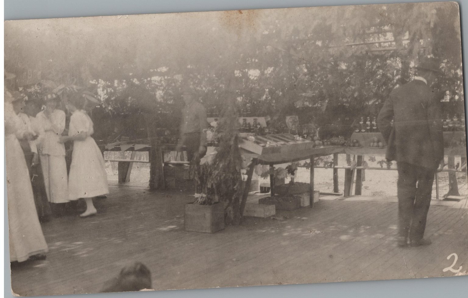 1916 RPPC Oroville CA Fair Children Outdoor Event Vintage Postcard