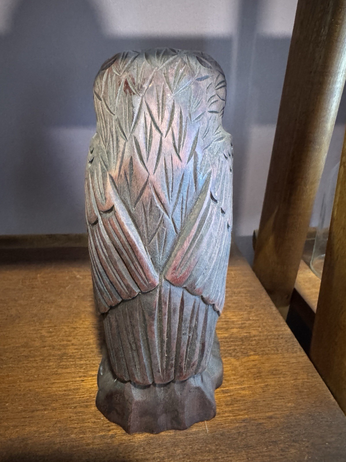ANTIQUE VINTAGE BLACK FOREST EUROPEAN LARGE WOOD CARVED OWL SCULPTURE ANTIQUE VINTAGE BLACK FOREST EUROPEAN LARGE WOOD CARVED OWL SCULPTURE