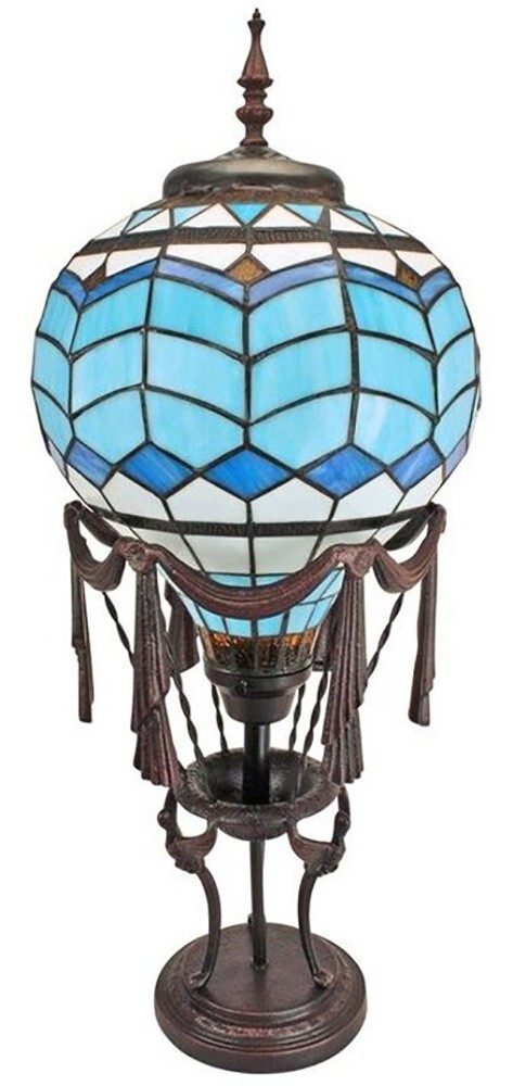 Hot Air Balloon Genuine Style Stained Glass Lamp Base