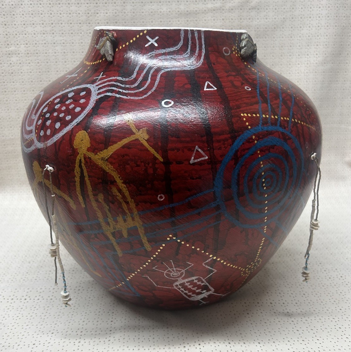 VTG Native American Kenneth Banks “ Origin Of The Milky Way #4” Ceramic Pot