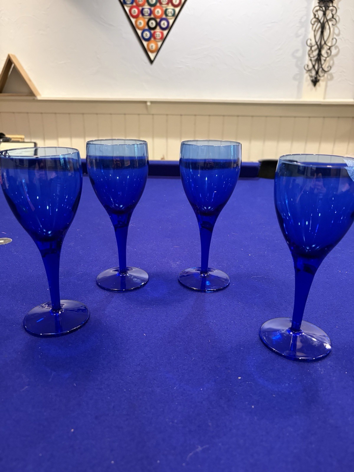 Vintage Luigi Bormioli Michelangelo cobalt Blue Wine Glasses Blown glass Crystal Vintage Luigi Bormioli Michelangelo cobalt Blue Wine Glasses Blown glass Crystal