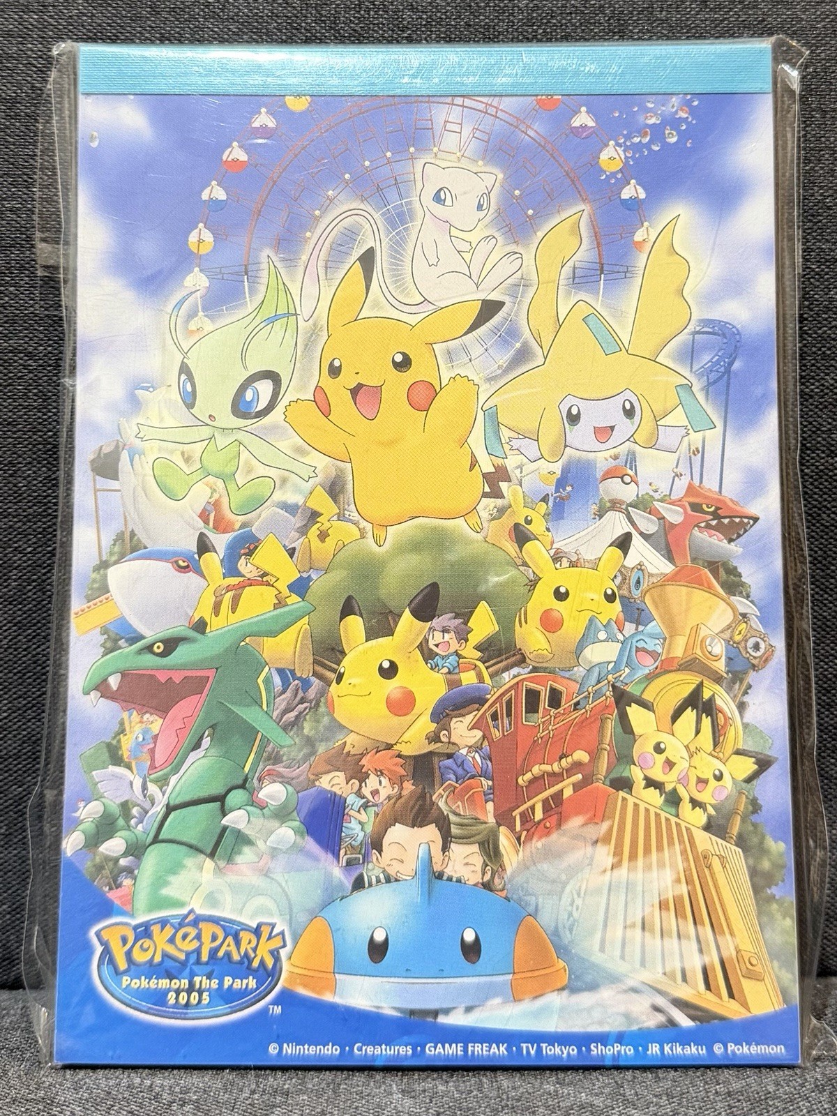 Pokemon The Park 2005 Memo Pad With Original Packaging Mew Celebi Jirachi Mudkip