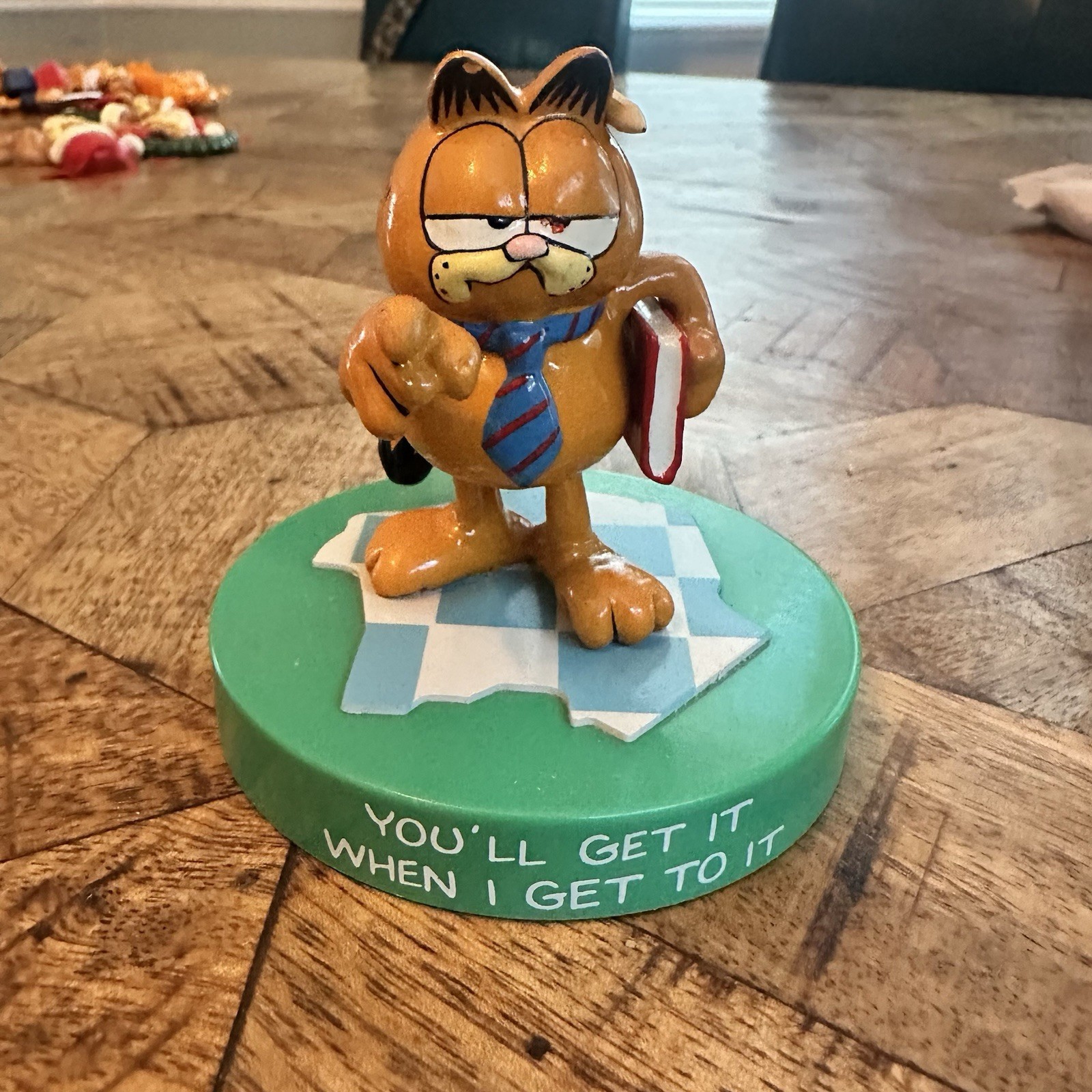Garfield Figure Enesco You\'ll Get It When I get to it Office Humor Ultra RARE Garfield Figure Enesco You\'ll Get It When I get to it Office Humor Ultra RARE