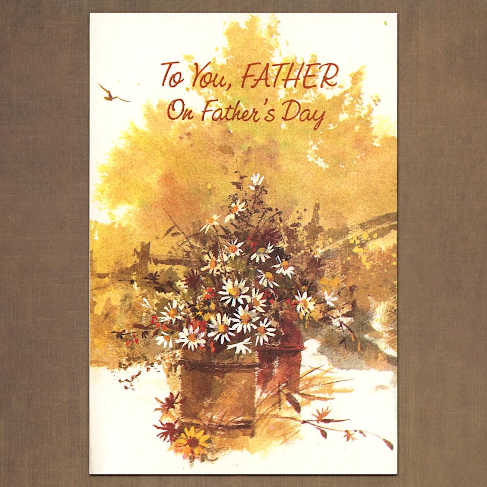 Vintage 1970s American Greetings FATHER\'S DAY Card FOR FATHER With Love & Thanks