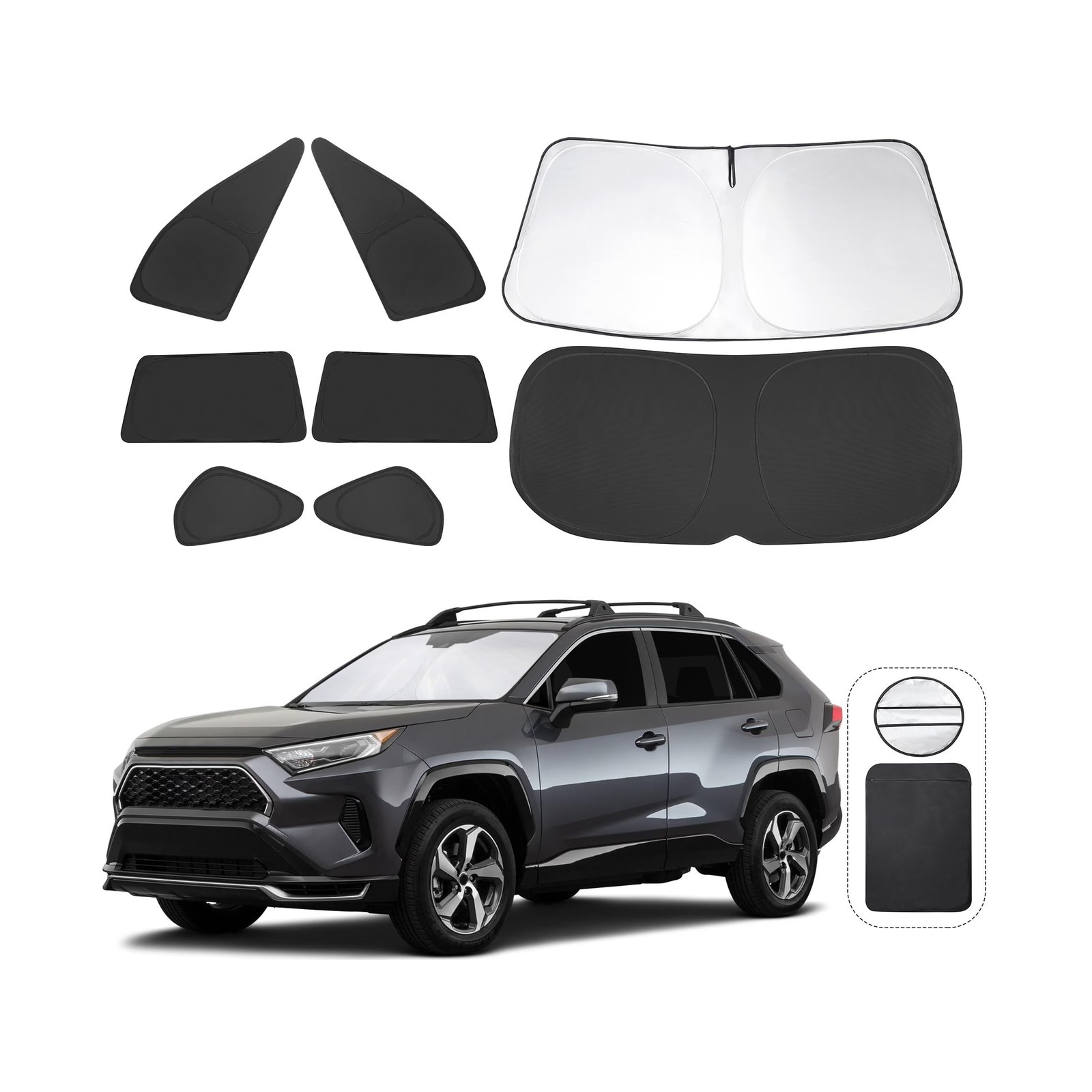 TINGLU Window Shades for Toyota RAV4 2019-2025 2026 Accessories Car Side Full... TINGLU Window Shades for Toyota RAV4 2019-2025 2026 Accessories Car Side Full...