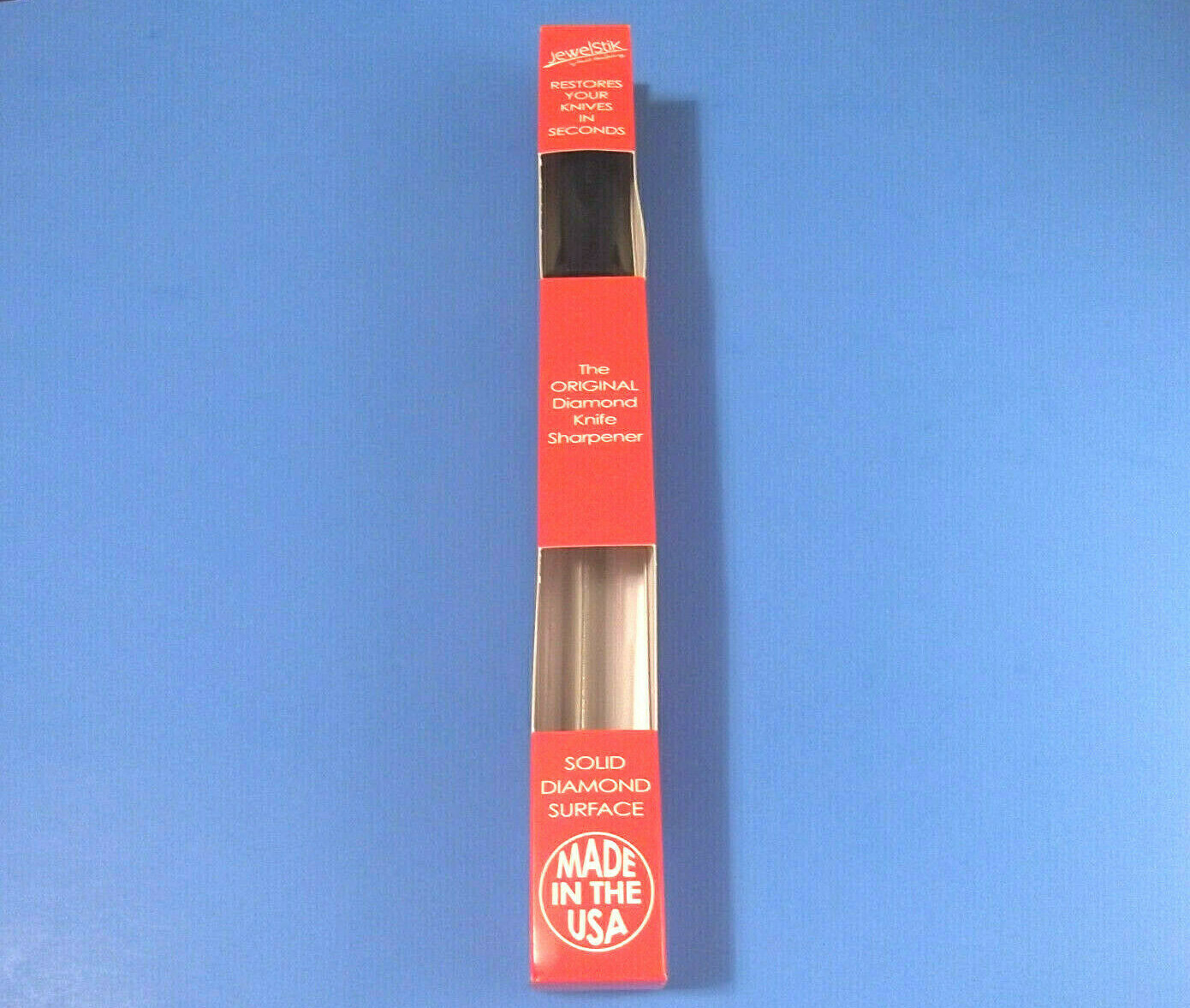 HEWLETT JEWELSTIK HMK123 Diamond Coarse Medium Fine Three Step Sharpener Rod USA