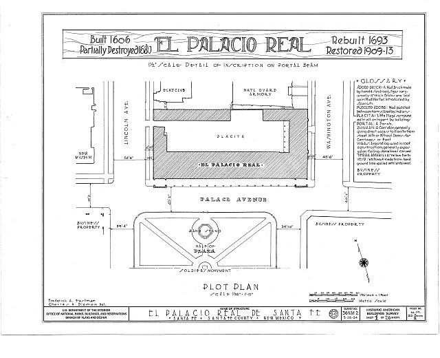 El Palacio Real de Santa Fe,Palace Avenue,Santa Fe,New Mexico,NM,HABS,Survey,13