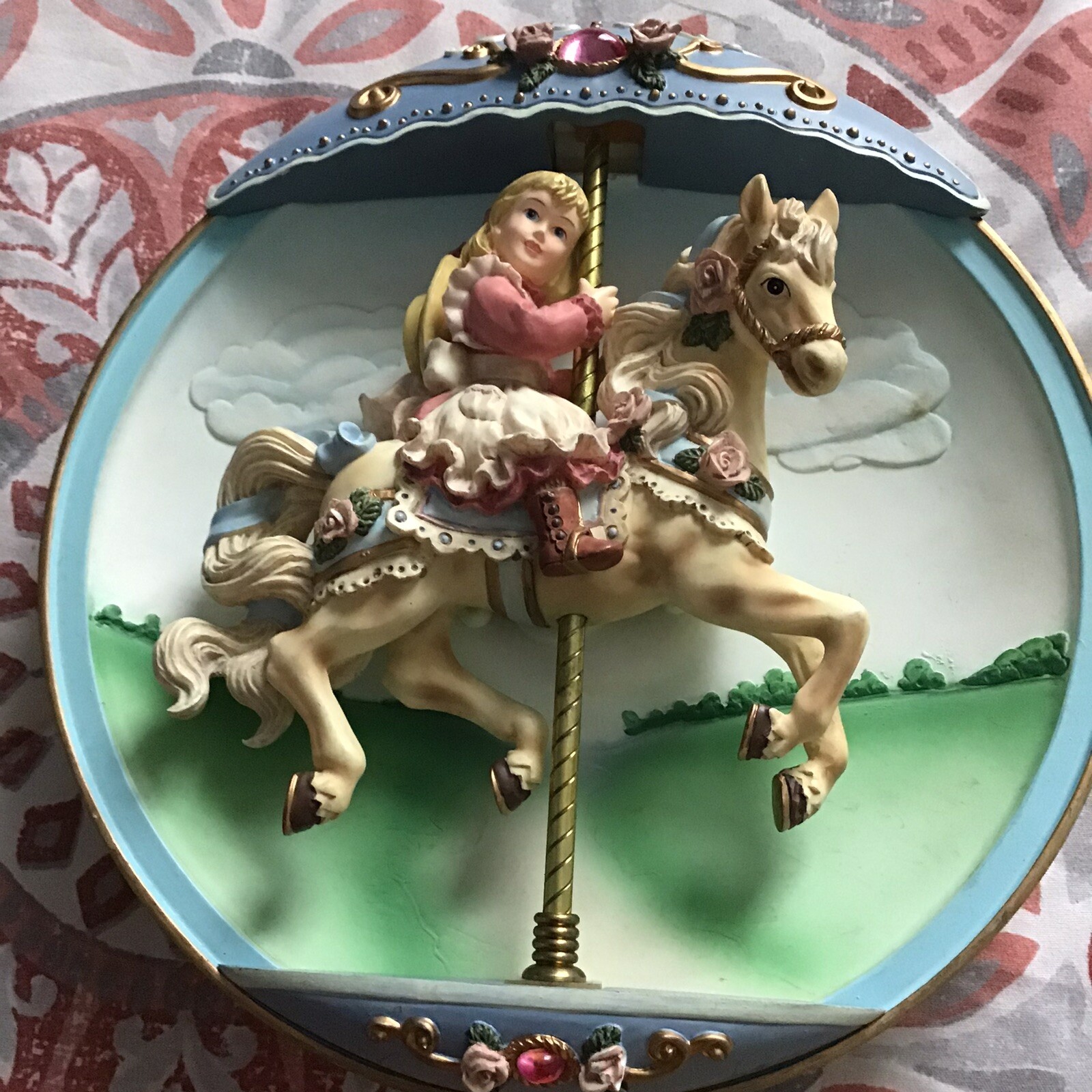 Bradford  Bradex  Musical Carousel Treasures Horse 1994 Plate