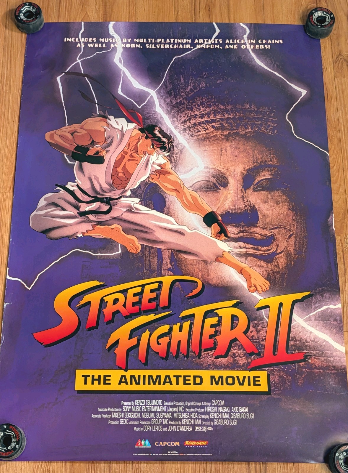 1994 Street Fighter 2 Capcom Movie Poster SMV VTG 90\'s Ryu 1994 Street Fighter 2 Capcom Movie Poster SMV VTG 90\'s Ryu
