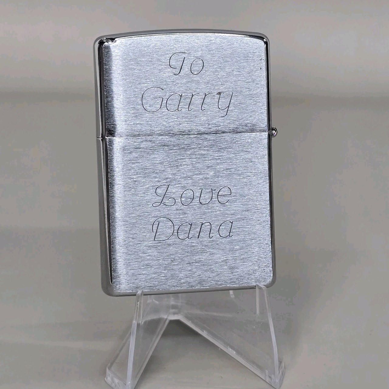 Vintage 2001 Zippo Custom Engraving Used