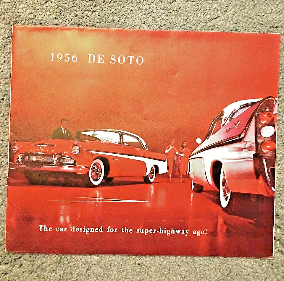 Original 1956 DeSoto Full Line Foldout Sales Brochure