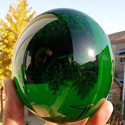 The 60MM Natural Green  Sphere Large Crystal Ball Healing Stone