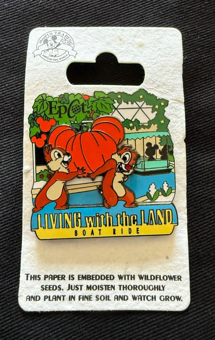2011 Living with the Land Chip n Dale Epcot Boat Ride Disney Trading Pin NOC