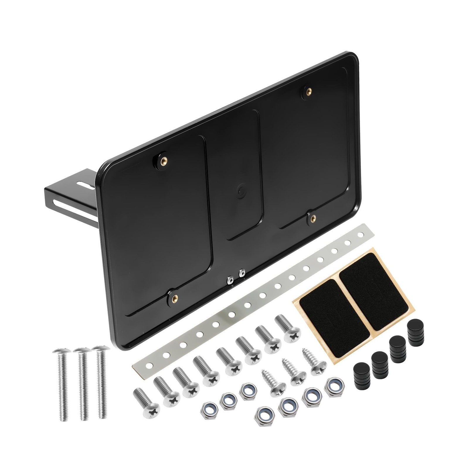 Universal US Flip-Up Front License Plate Frame, License Bracket Holder for Di...