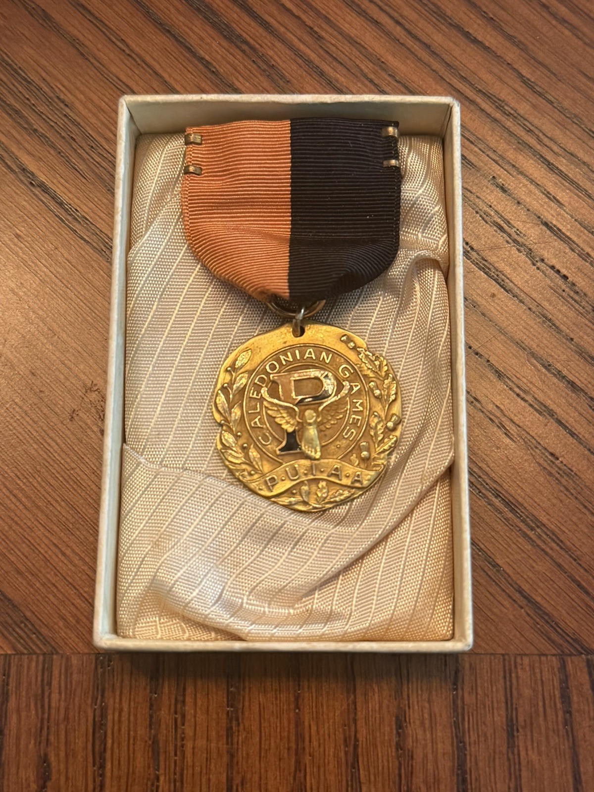  Antique 1940 Princeton University Athletic Medal Badge Button Javelin Throw