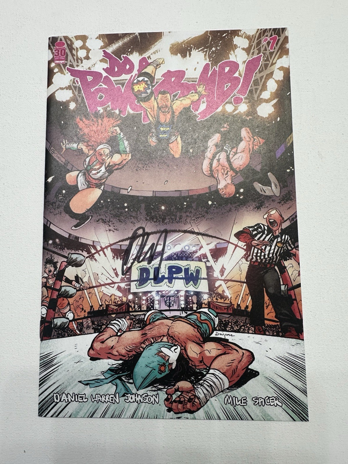 DO A POWERBOMB #1 2021 SIGNED DANIEL WARREN JOHNSON DWJ EXCLUSIVE VARIANT NM